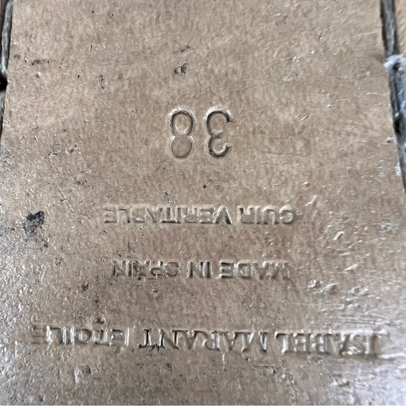 480iagu Isabel Marant FINHA etoile nubuck slip on loafers women size 38 - Picture 11 of 12